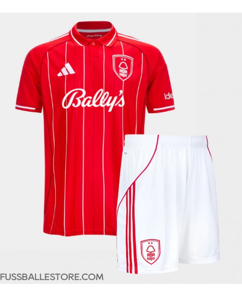 Günstige Nottingham Forest Morgan Gibbs-White #10 Heimtrikotsatz Kinder 2025-26 Kurzarm (+ Kurze Hosen)